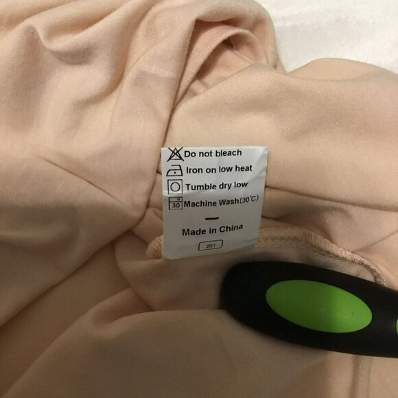 Aokosor V-Neck Top NWT Pleated Sleeveless Women's Sz L Apricot Flowy Lightweight - Picture 10 of 10